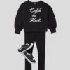 SUDADERA CAFÉ DE KARL PARA NIÑA SUDADERA CAFÉ DE KARL PARA NIÑA