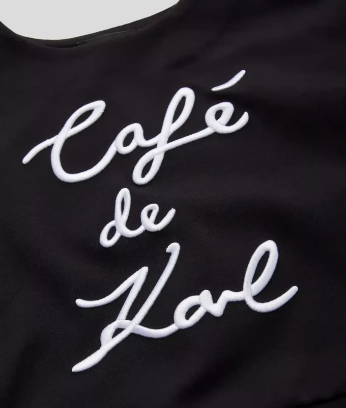 SUDADERA CAFÉ DE KARL PARA NIÑA SUDADERA CAFÉ DE KARL PARA NIÑA