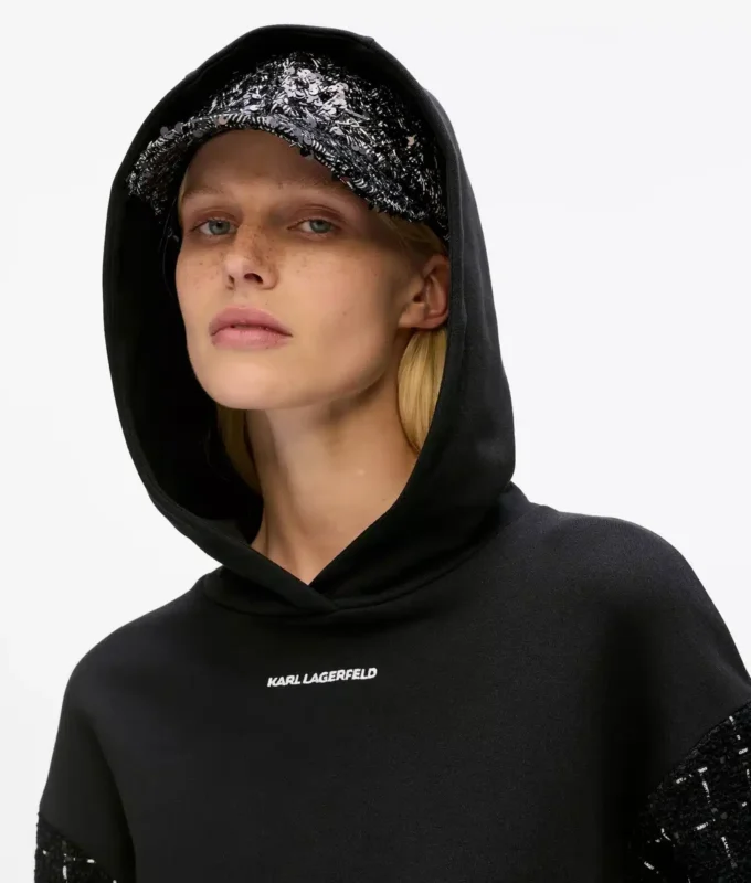 Sudadera con capucha Bouclé