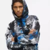 Sudadera con capucha con efecto pintura integral Sudadera con capucha con efecto pintura integral