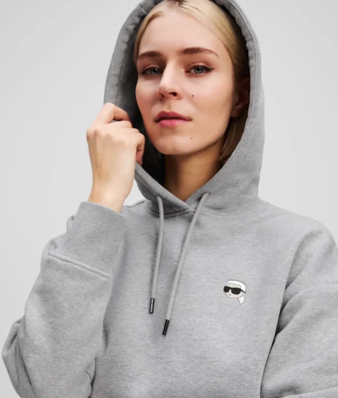 SUDADERA CON CAPUCHA CORTA IKON PATCH