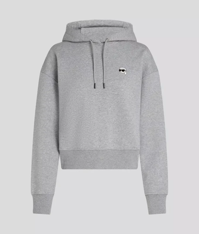 SUDADERA CON CAPUCHA CORTA IKON PATCH