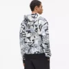 Sudadera con capucha holgada con monograma integral Sudadera con capucha holgada con monograma integral