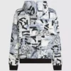Sudadera con capucha holgada con monograma integral Sudadera con capucha holgada con monograma integral