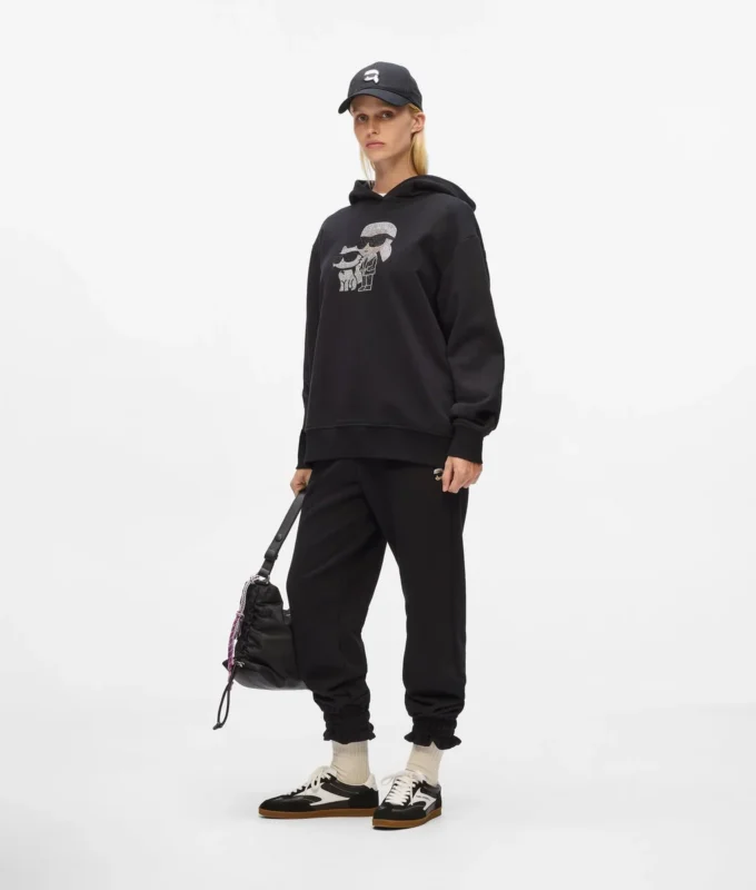 Sudadera con capucha Ikon con pedrería Sudadera con capucha Ikon con pedrería