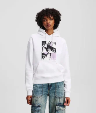 SUDADERA CON CAPUCHA KARL PRINT
