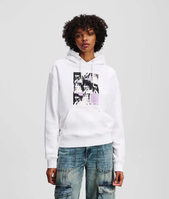 SUDADERA CON CAPUCHA KARL PRINT SUDADERA CON CAPUCHA KARL PRINT