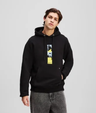 SUDADERA CON CAPUCHA KARL PRINT