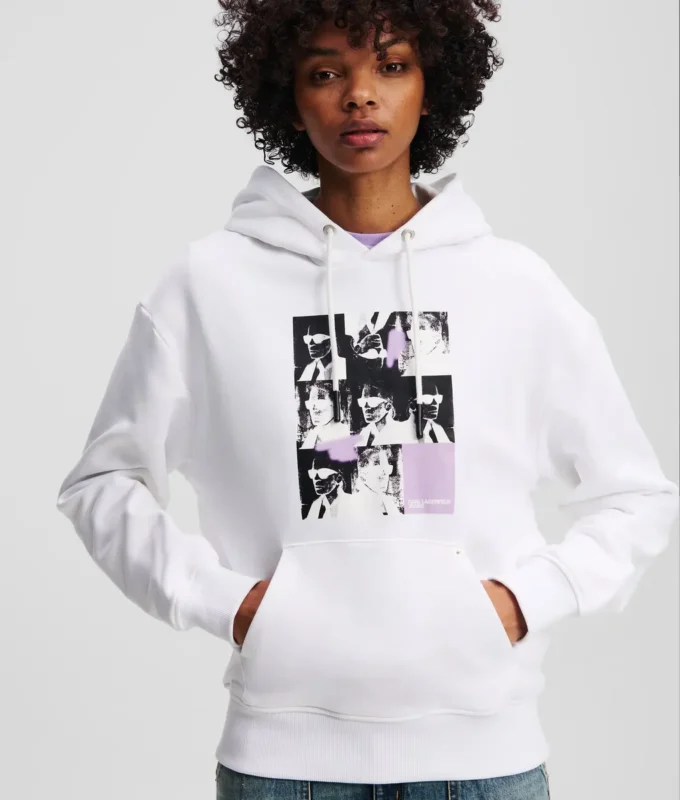 SUDADERA CON CAPUCHA KARL PRINT SUDADERA CON CAPUCHA KARL PRINT