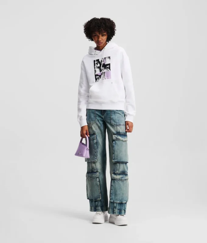 SUDADERA CON CAPUCHA KARL PRINT SUDADERA CON CAPUCHA KARL PRINT