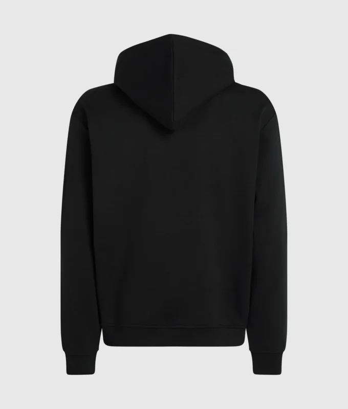 Sudadera con capucha y bolsillo de denim Sudadera con capucha y bolsillo de denim