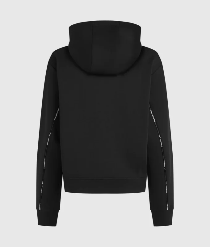 Sudadera con capucha y cinta con logotipo Sudadera con capucha y cinta con logotipo
