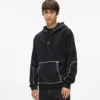 Sudadera con capucha y costuras en contraste Sudadera con capucha y costuras en contraste