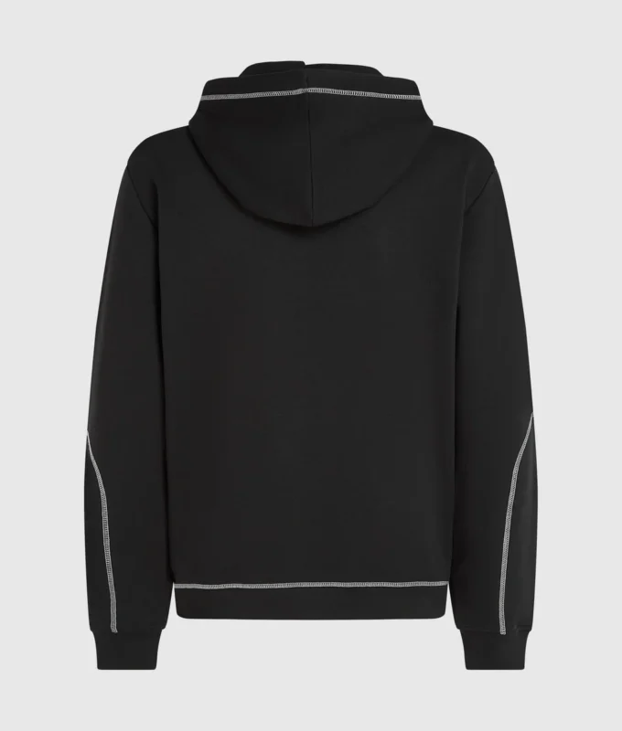 Sudadera con capucha y costuras en contraste Sudadera con capucha y costuras en contraste