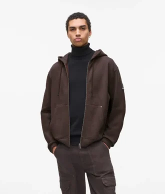 Sudadera con capucha y cremallera