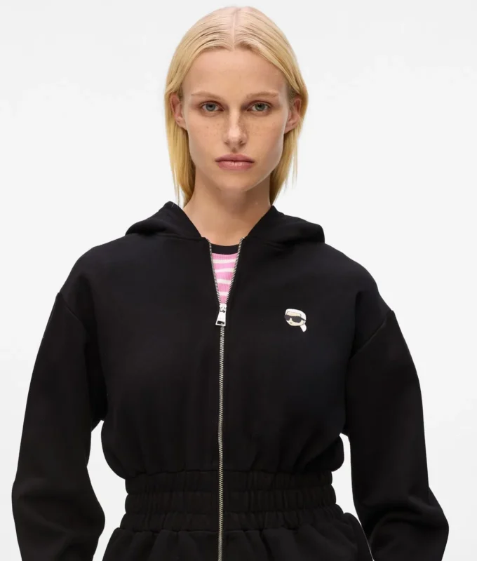 Sudadera con capucha y cremallera ajustada Ikon Sudadera con capucha y cremallera ajustada Ikon
