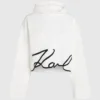 Sudadera con capucha y dobladillo Signature Sudadera con capucha y dobladillo Signature