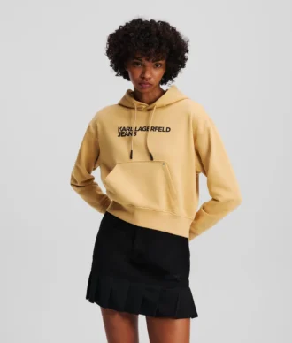 SUDADERA CON CAPUCHA Y LOGOTIPO