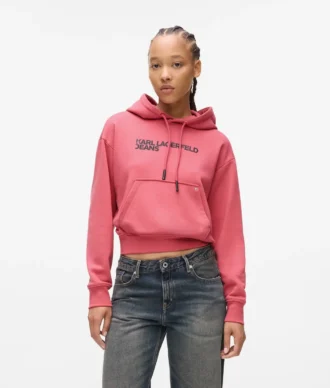 SUDADERA CON CAPUCHA Y LOGOTIPO