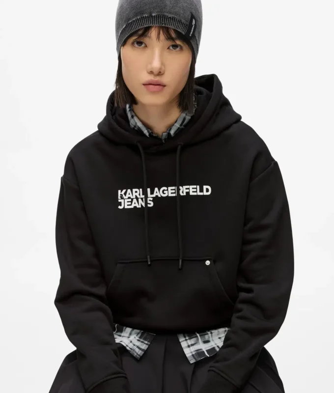 SUDADERA CON CAPUCHA Y LOGOTIPO
