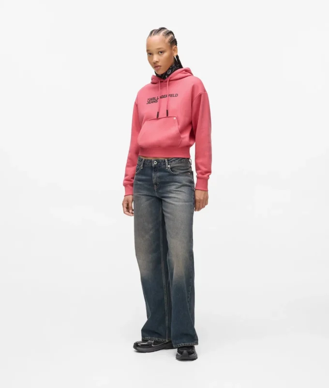 SUDADERA CON CAPUCHA Y LOGOTIPO