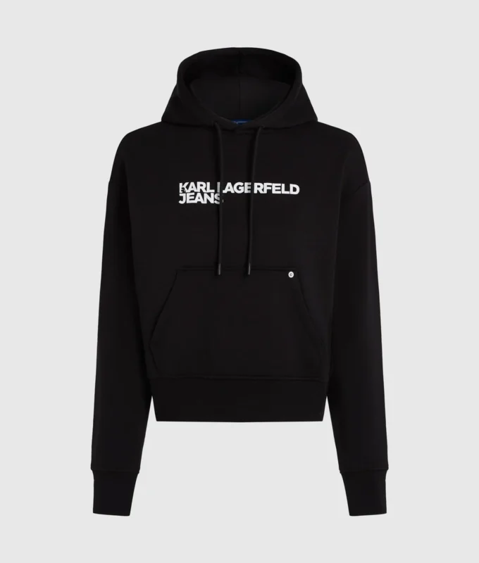 SUDADERA CON CAPUCHA Y LOGOTIPO