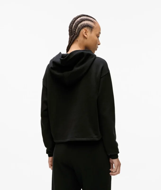 Sudadera con capucha y monograma con tachuelas Sudadera con capucha y monograma con tachuelas