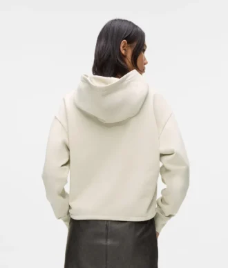 Sudadera con capucha y monograma con tachuelas