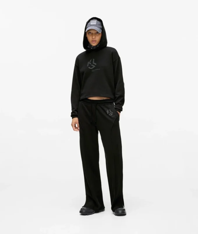 Sudadera con capucha y monograma con tachuelas Sudadera con capucha y monograma con tachuelas