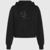 Sudadera con capucha y monograma con tachuelas Sudadera con capucha y monograma con tachuelas