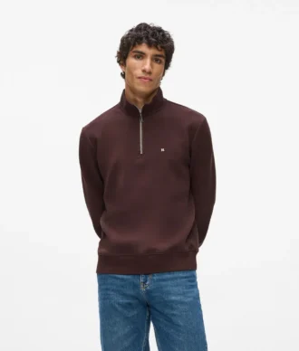 Sudadera con cremallera de un cuarto