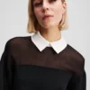 SUDADERA CON CUELLO DE POPELÍN