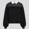 SUDADERA CON CUELLO DE POPELÍN