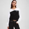 SUDADERA CON CUELLO EN V SUDADERA CON CUELLO EN V