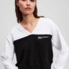 SUDADERA CON CUELLO EN V SUDADERA CON CUELLO EN V