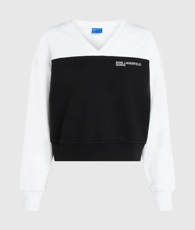 SUDADERA CON CUELLO EN V SUDADERA CON CUELLO EN V