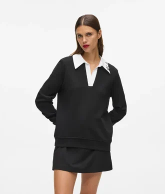 Sudadera con cuello exclusivo
