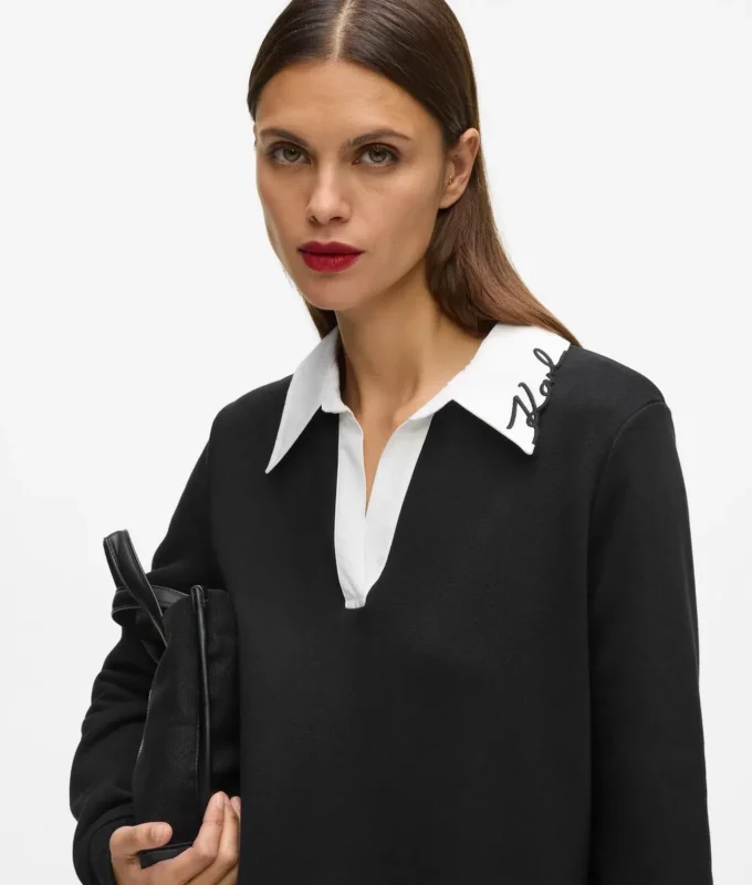 Sudadera con cuello exclusivo