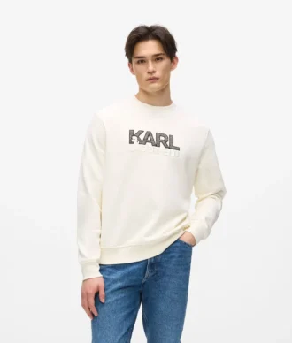 Sudadera con cuello redondo y logotipo