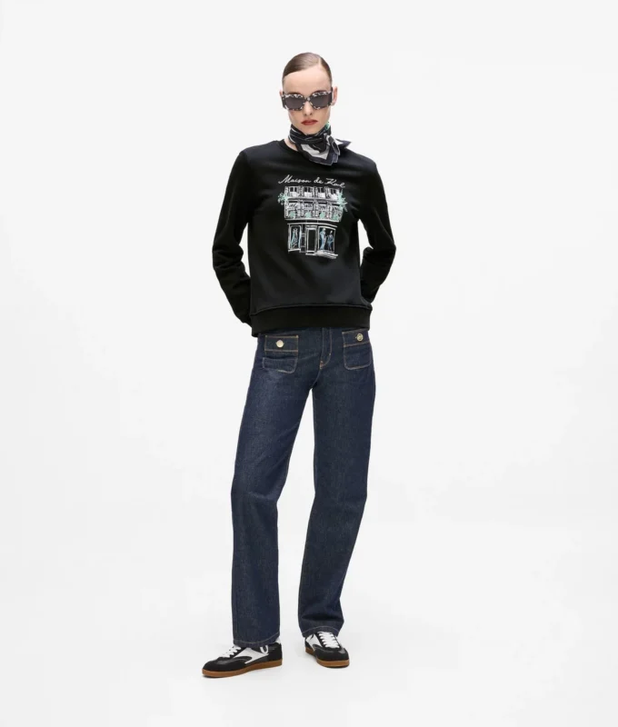 Sudadera con dibujo de París