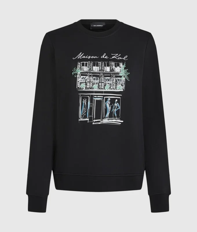 Sudadera con dibujo de París