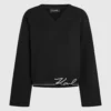 Sudadera con dobladillo característico
