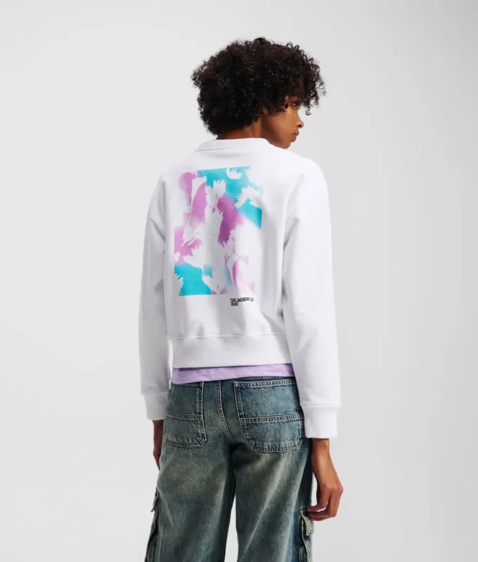 SUDADERA CON ESTAMPADO FLORAL