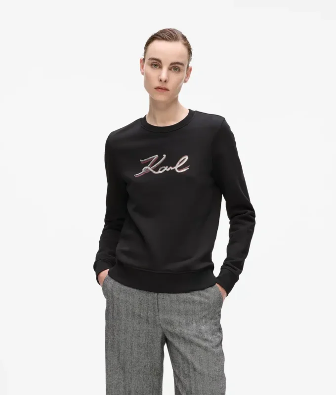 Sudadera con lentejuelas Signature Sudadera con lentejuelas Signature