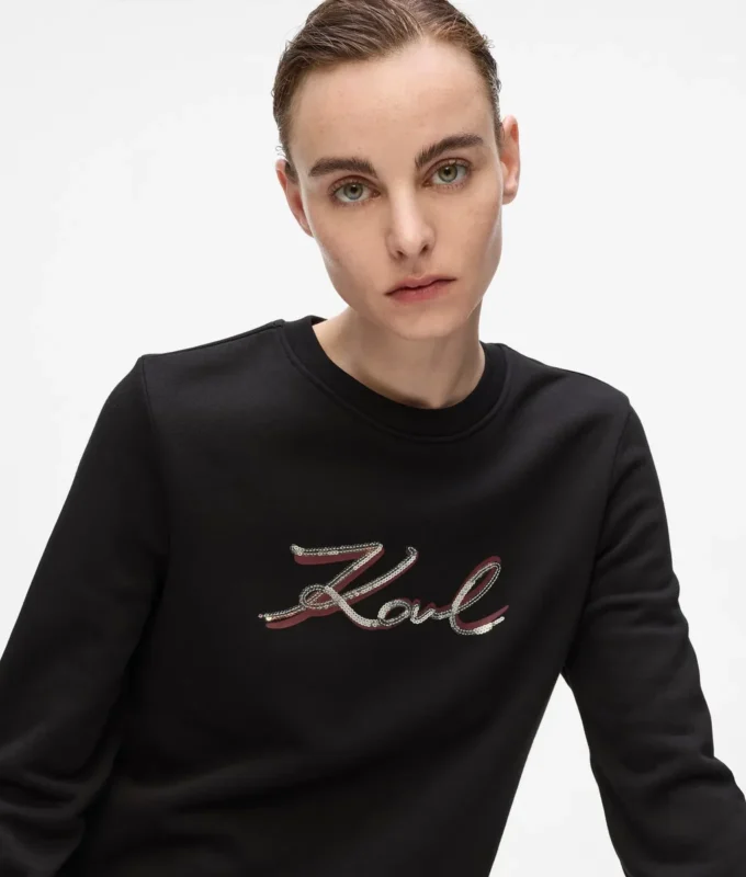 Sudadera con lentejuelas Signature Sudadera con lentejuelas Signature