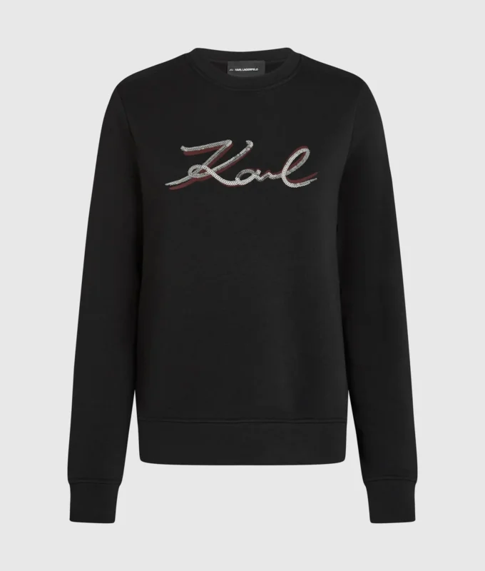 Sudadera con lentejuelas Signature Sudadera con lentejuelas Signature
