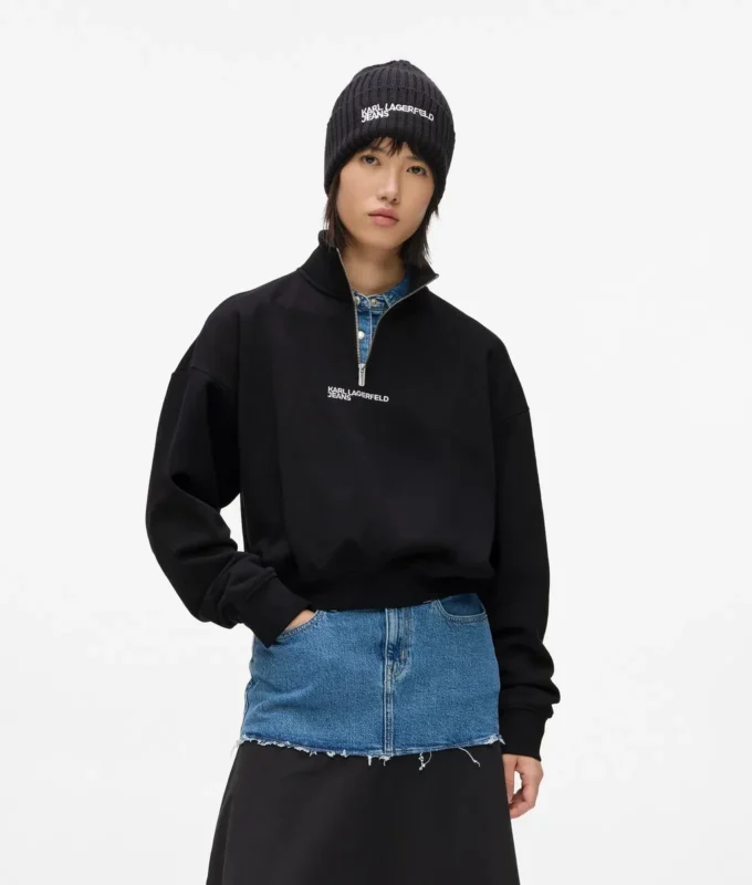 Sudadera con media cremallera Sudadera con media cremallera