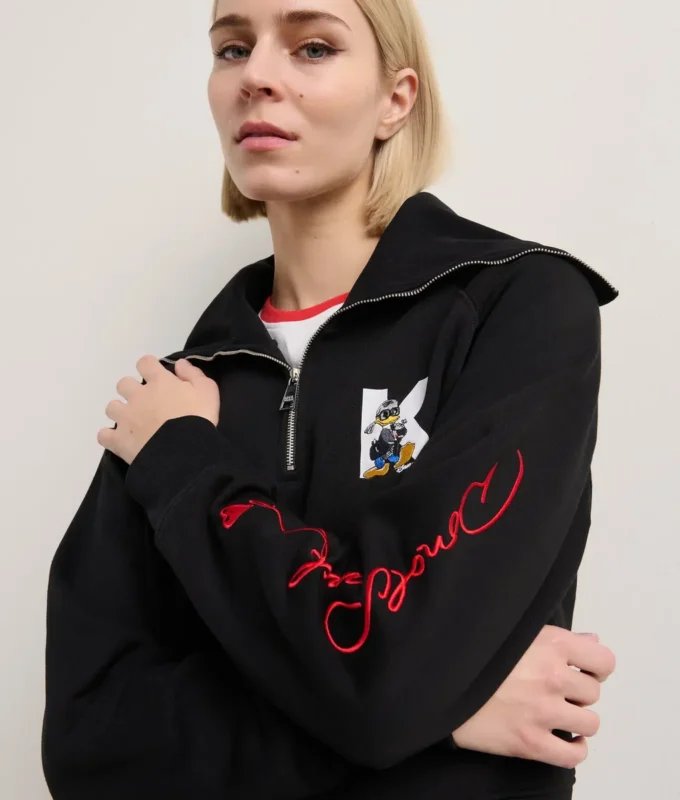 SUDADERA CON MEDIA CREMALLERA DISNEY X KL