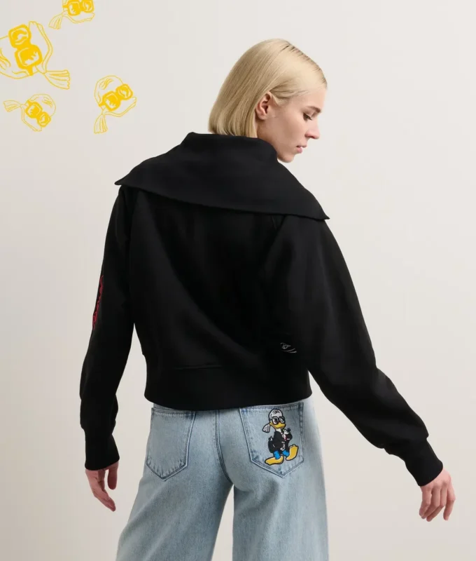 SUDADERA CON MEDIA CREMALLERA DISNEY X KL