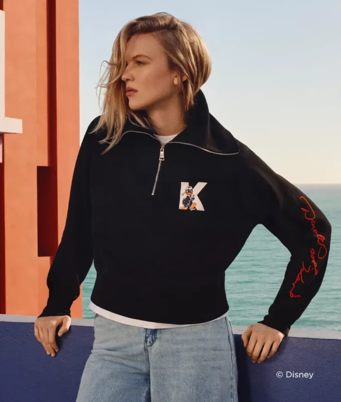 SUDADERA CON MEDIA CREMALLERA DISNEY X KL